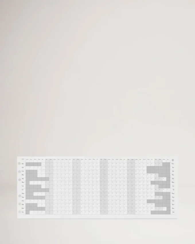 2025 Agenda Diary Insert White Paper Men