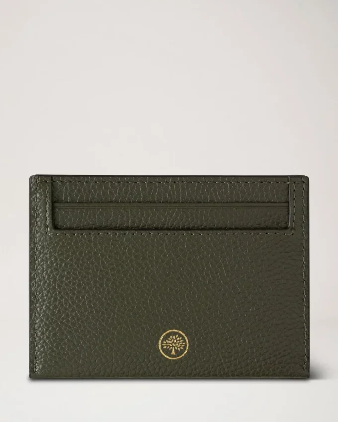 Credit Card Slip Juniper Green Small Classic Grain