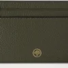 Credit Card Slip Juniper Green Small Classic Grain