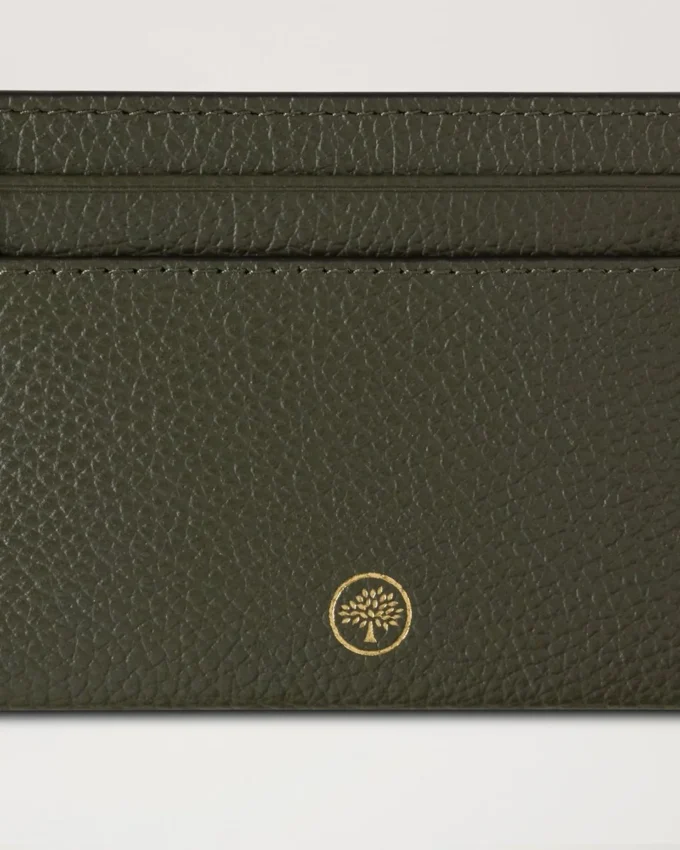 Credit Card Slip Juniper Green Small Classic Grain