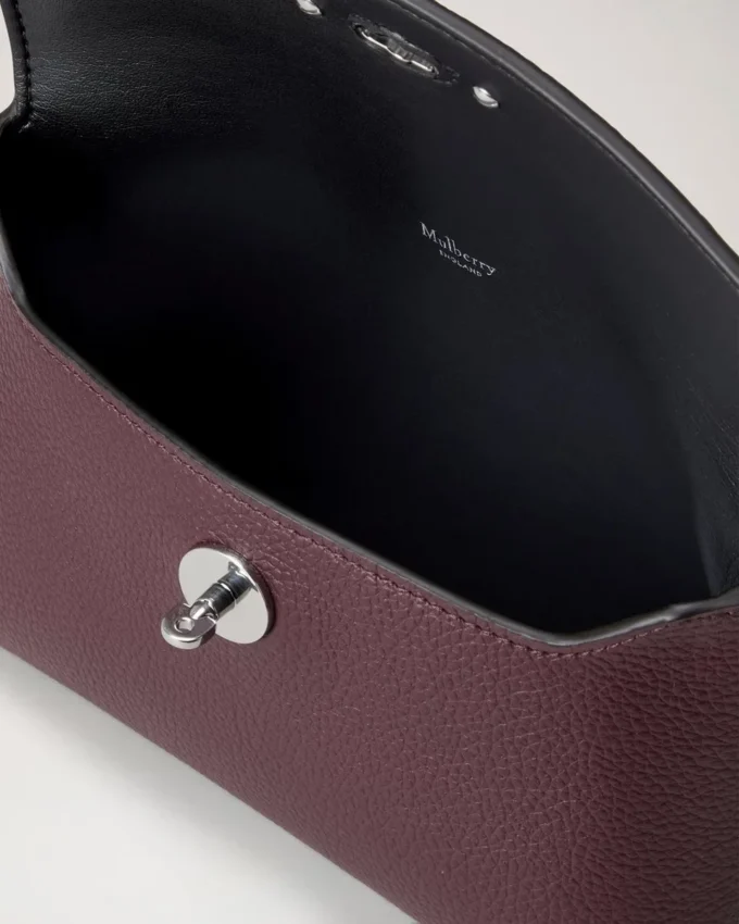 Darley Cosmetic Pouch Black Cherry Small Classic Grain