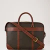 Heritage Briefcase Mole & Cognac Bio-Based Scotchgrain