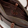 Heritage Briefcase Mole & Cognac Bio-Based Scotchgrain