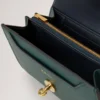 Medium Darley Wallet Mulberry Green Heavy Grain