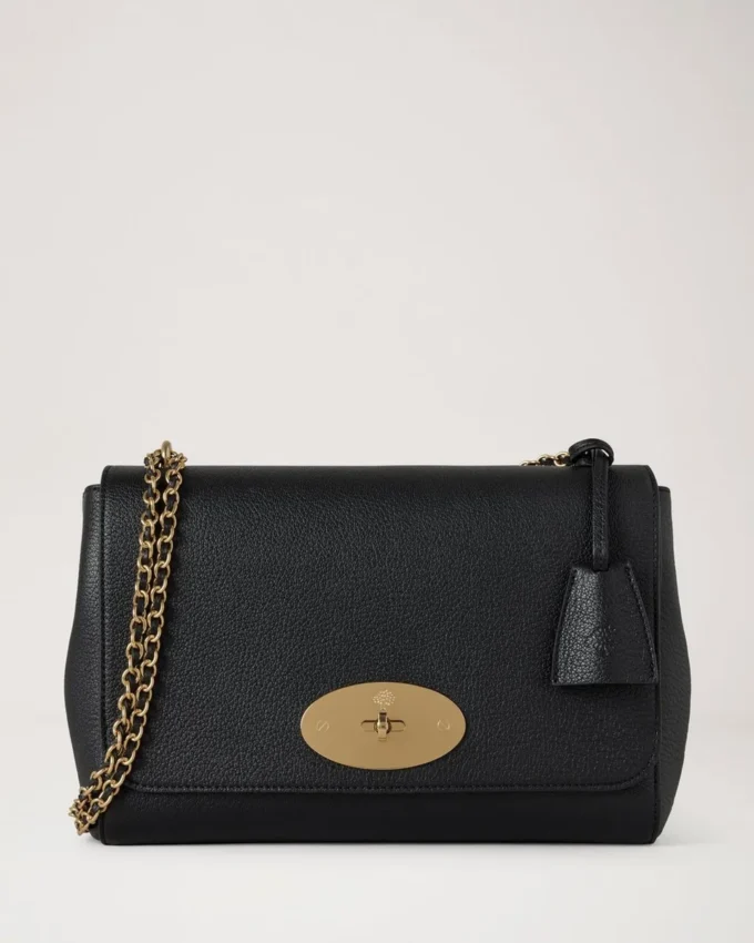 Medium Lily Black Glossy Goat Women