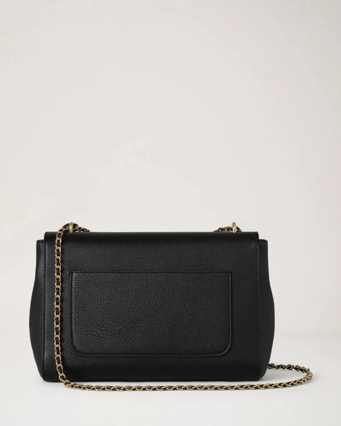 Medium Lily Black Glossy Goat Women