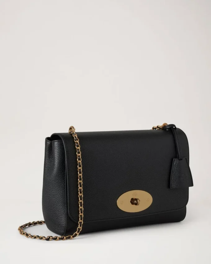 Medium Lily Black Glossy Goat Women