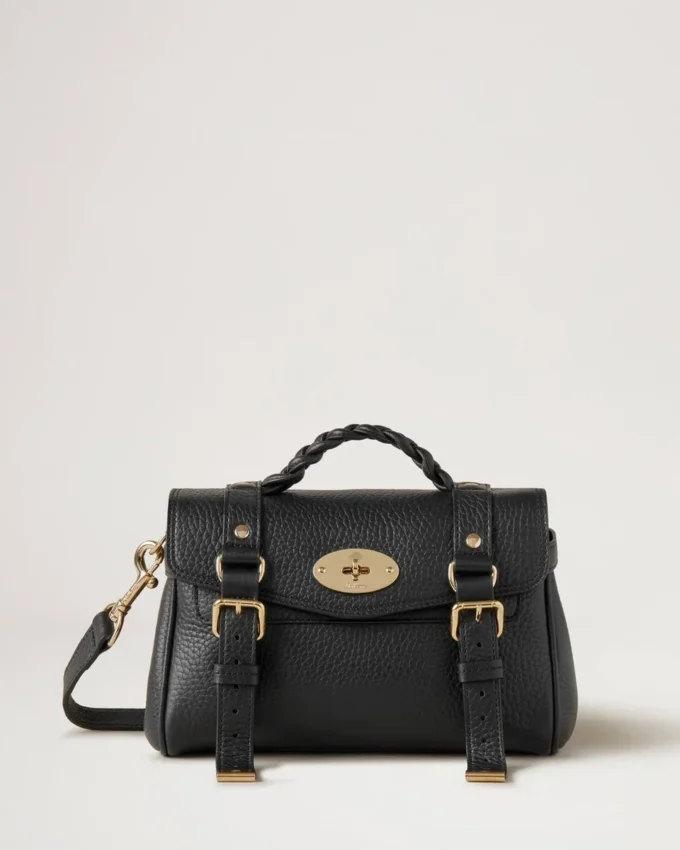 Mini Alexa Black Heavy Grain Mini & Micro Bags