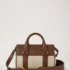 Mini Bayswater Ecru & Bright Oak Raffia & Leather Trim