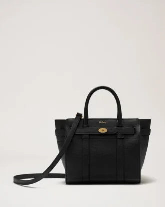 Mini Zipped Bayswater Black Small Classic Grain