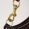 Small Hackney Shoulder Bag Ebony Shiny Buffalo Top Handle Bags