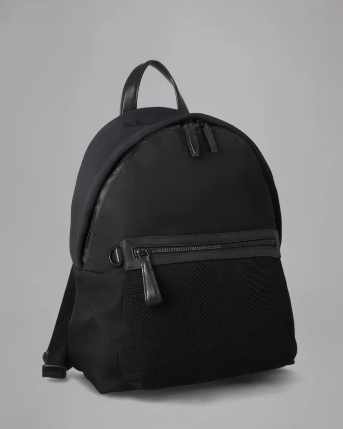Zipped Backpack Pre-Loved Black Mesh Pre-Loved Bags
